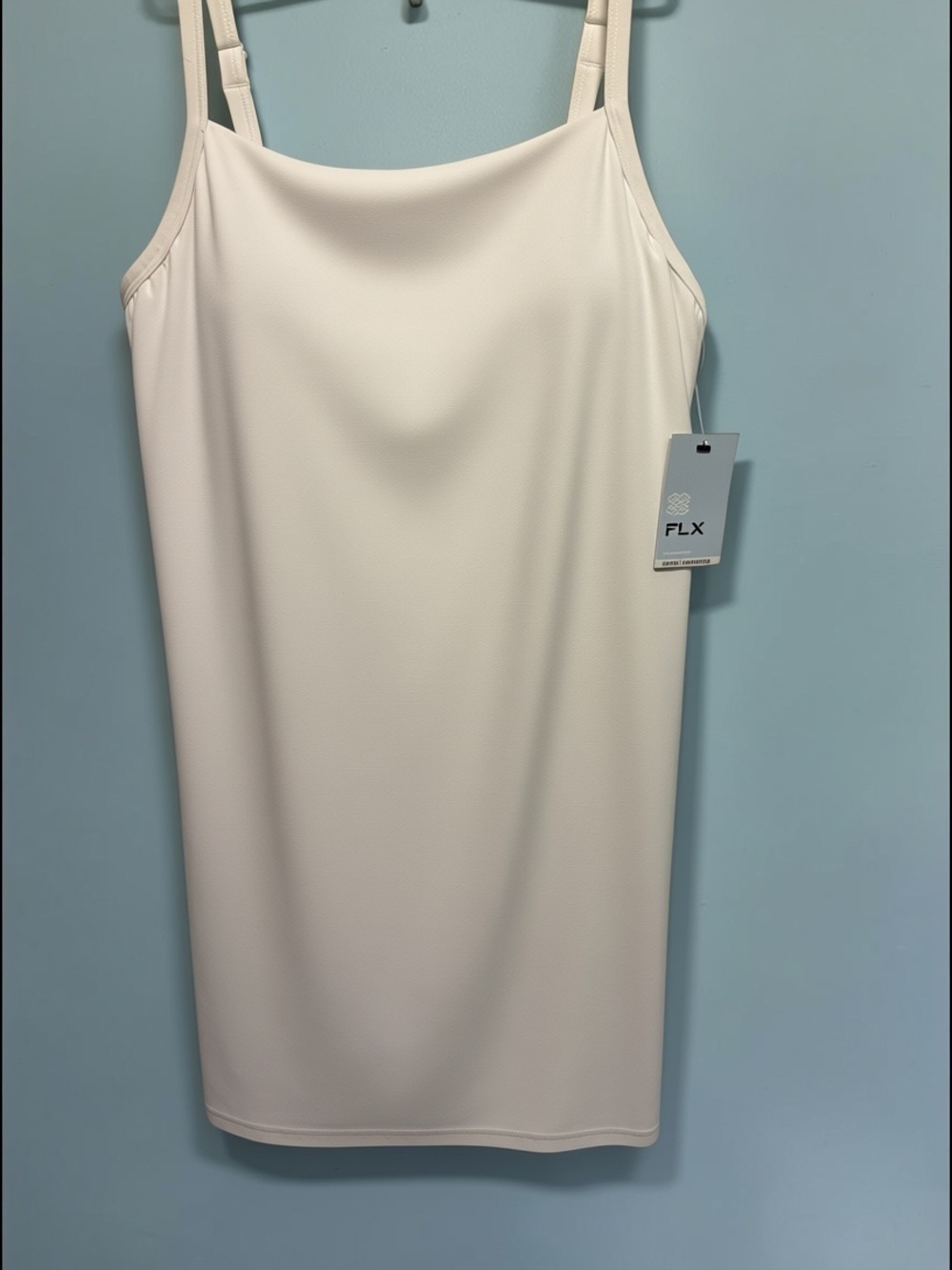 NWT FLX White Performance Wear Dress with Pockets and Wicking Fabric - M